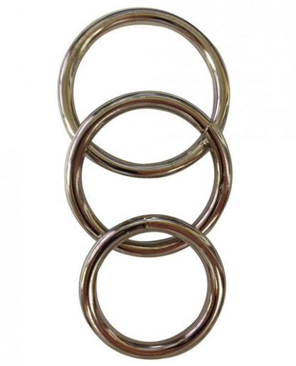 Sportsheets Metal O-Ring 3 Pack Nickel-free Rings - Men's Toys - www.Coyha.com