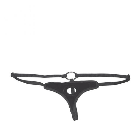 Lux Fetish Black Velvet Bikini Strap On O/S - Dildos - www.Coyha.com