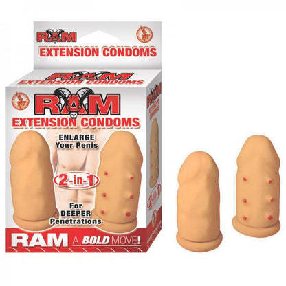 Ram Extension Condoms Beige - Men's Toys - www.Coyha.com