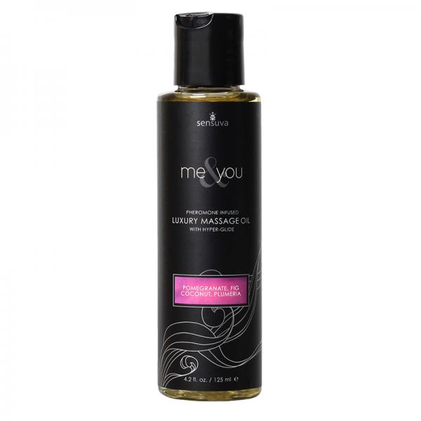 Me & You Massage Oil Pomegranate, Fig, Coconut, Plumeria 4.2oz - Lubes & Lotions - www.Coyha.com