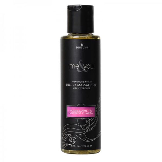 Me & You Massage Oil Pomegranate, Fig, Coconut, Plumeria 4.2oz - Lubes & Lotions - www.Coyha.com