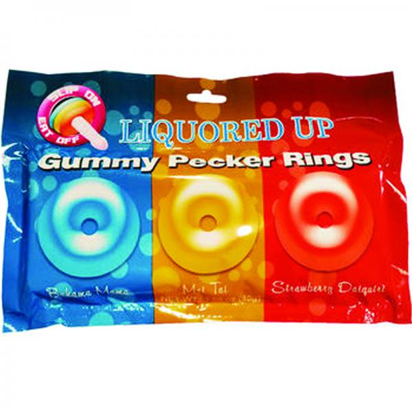 Liquored Up Pecker Gummy Rings 3 Pack - Extras - www.Coyha.com