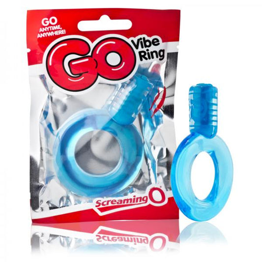 Screaming O Go Vibe Ring Blue - Men's Toys - www.Coyha.com