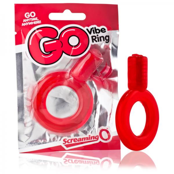 Screaming O Go Vibe Ring Red - Men's Toys - www.Coyha.com