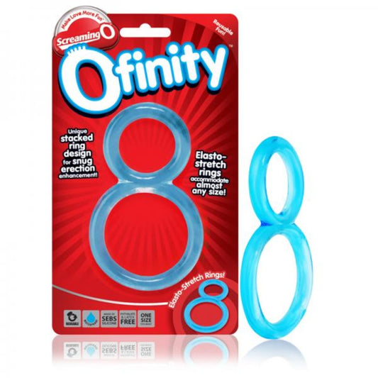 Screaming O Ofinity Blue Cock Ring - Men's Toys - www.Coyha.com