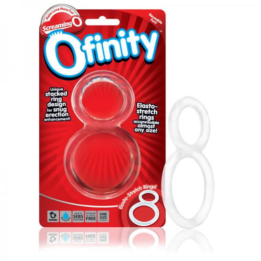 Ofinity Double Erection Ring - Clear - Men's Toys - www.Coyha.com