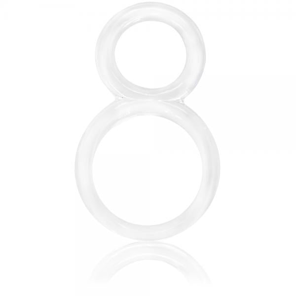 Ofinity Double Erection Ring - Clear - Men's Toys - www.Coyha.com