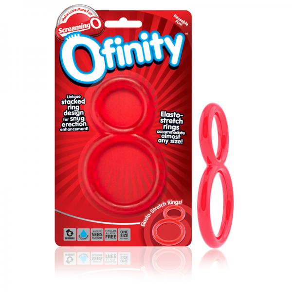 Ofinity Double Erection Ring Red - Men's Toys - www.Coyha.com