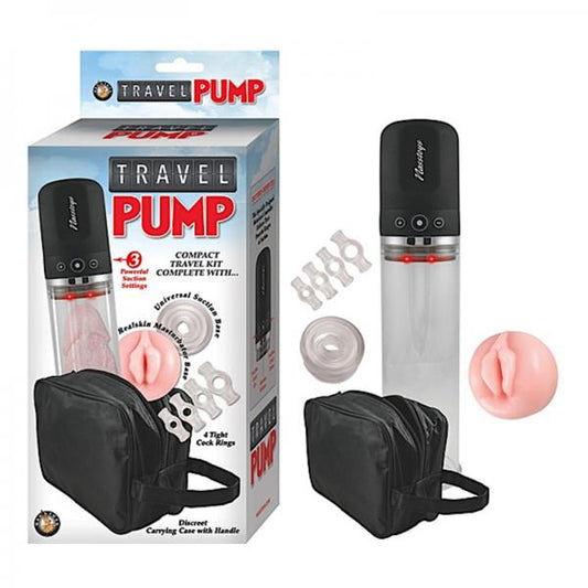 Travel Pump Three Speed Kit Clear - Men's Toys - www.Coyha.com