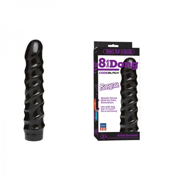 Vac-U-Lock 8 inches Dong Raging Hard-Ons Black - Dildos - www.Coyha.com