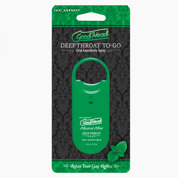 Goodhead To Go Deep Throat Spray .33oz. Mystical Mint - Lubes & Lotions - www.Coyha.com