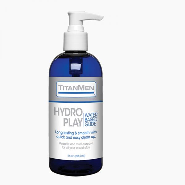 Titanmen Hydro Play Water Based Glide 8oz. - Lubes & Lotions - www.Coyha.com