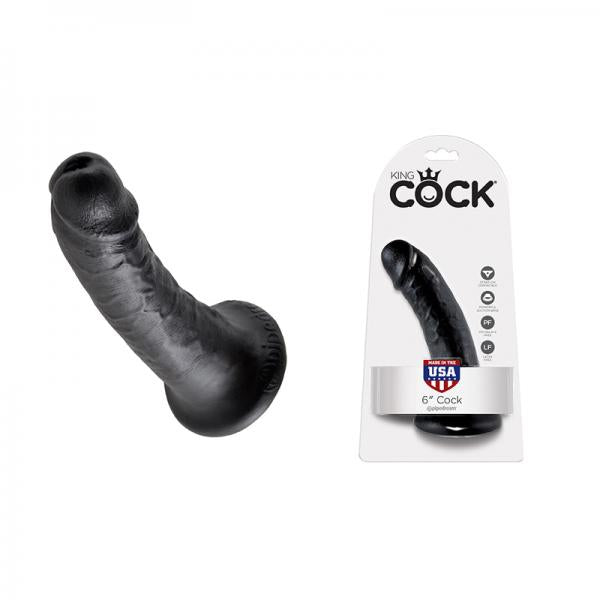 King Cock 6 Inches Cock Black - Dildos - www.Coyha.com