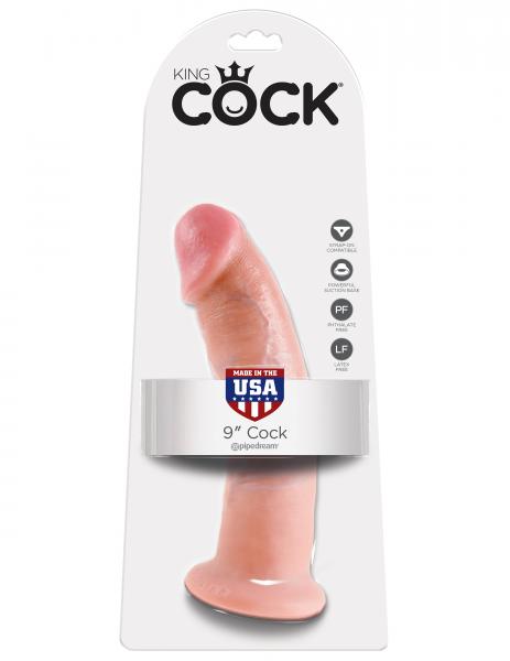 King Cock 9 Inches Dildo - Beige - Dildos - www.Coyha.com