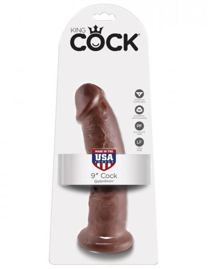 King Cock 9 Inch Dildo - Brown - Dildos - www.Coyha.com