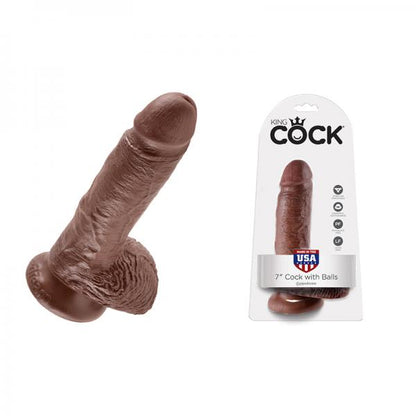 King Cock 7in Cock - Brown - Dildos - www.Coyha.com