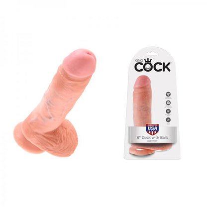 King Cock 8in Cock - Beige - Dildos - www.Coyha.com