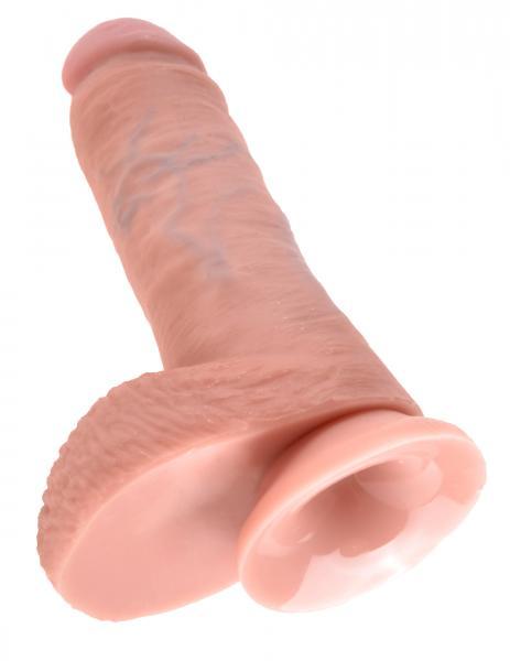 King Cock 8in Cock - Beige - Dildos - www.Coyha.com