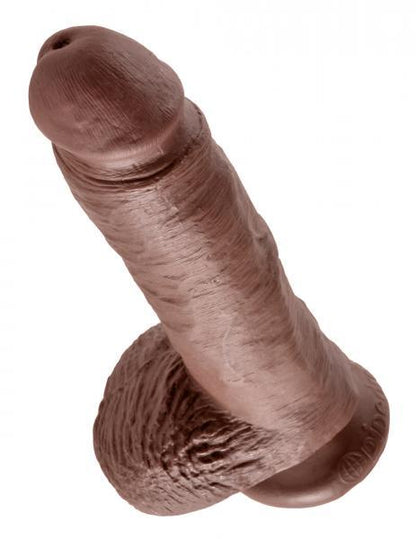 King Cock 8 inches Cock Balls Brown - Dildos - www.Coyha.com