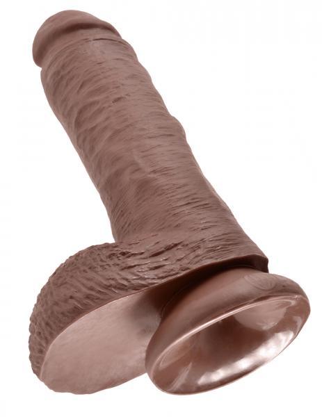 King Cock 8 inches Cock Balls Brown - Dildos - www.Coyha.com