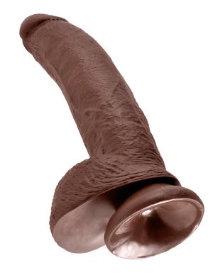 King Cock 9 inches Cock Balls Brown Dildo - Dildos - www.Coyha.com