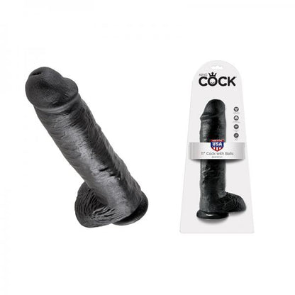 King Cock 11in Cock - Black - Dildos - www.Coyha.com