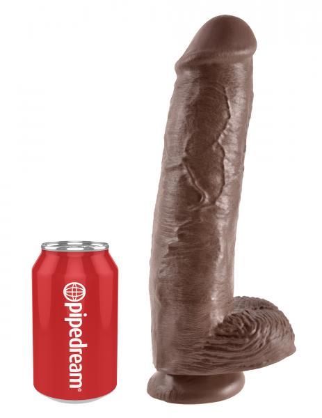 King Cock 11in Cock - Brown - Dildos - www.Coyha.com