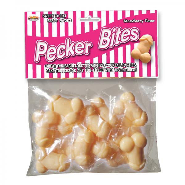 Pecker Bites Strawberry Candy 16 Pieces Bag - Extras - www.Coyha.com