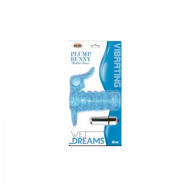 Wet Dreams Plump Bunny Blue Sleeve - Men's Toys - www.Coyha.com