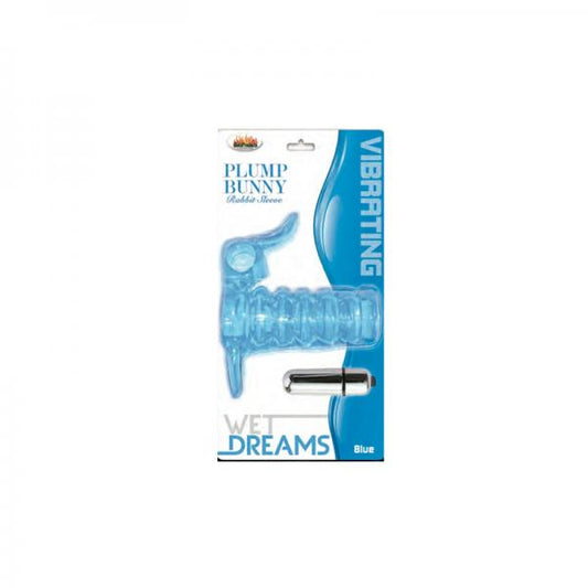 Wet Dreams Plump Bunny Blue Sleeve - Men's Toys - www.Coyha.com