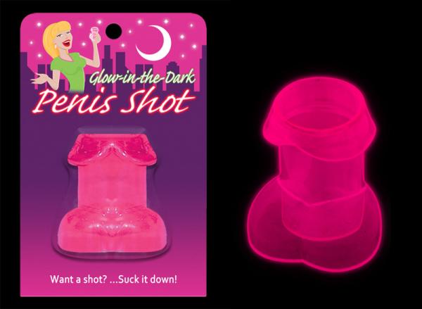 Glow In The Dark Penis Shot Glass Pink - Extras - www.Coyha.com