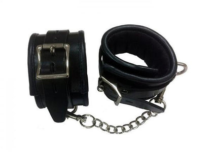 Rouge Padded Leather Wrist Cuffs Black - Bondage - www.Coyha.com