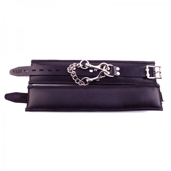 Rouge Padded Leather Ankle Cuffs Black - Bondage - www.Coyha.com