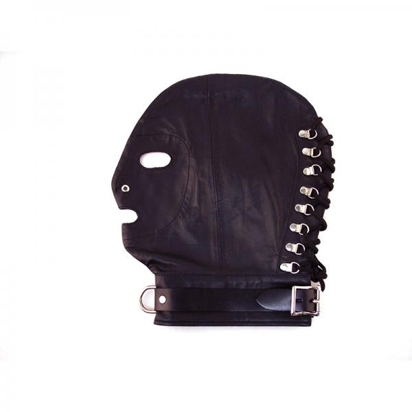 Rouge Mask D-Ring Lockable Buckle Strap Black - Bondage - www.Coyha.com