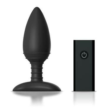 Nexus Ace Remote Control Medium Butt Plug Black - Anal Toys - www.Coyha.com