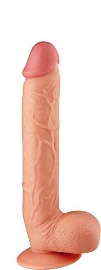 Maxx Men 11 inches Straight Dong Beige - Dildos - www.Coyha.com