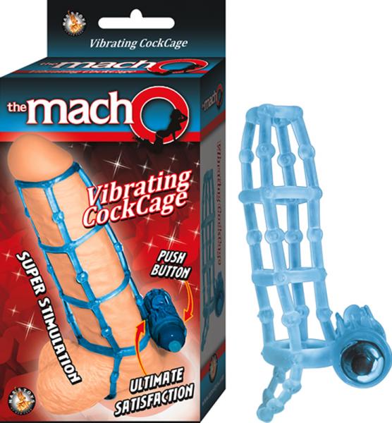 The Macho Vibrating Cockcage,waterproof Blue - Bondage - www.Coyha.com