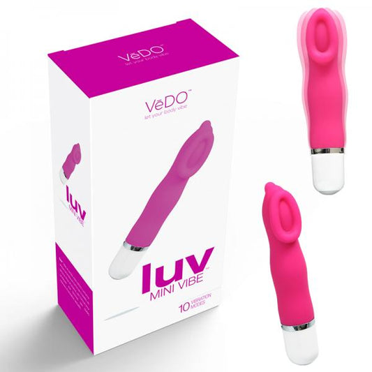 Luv Mini Silicone Waterproof Vibe - Hot Pink - Vibrators - www.Coyha.com