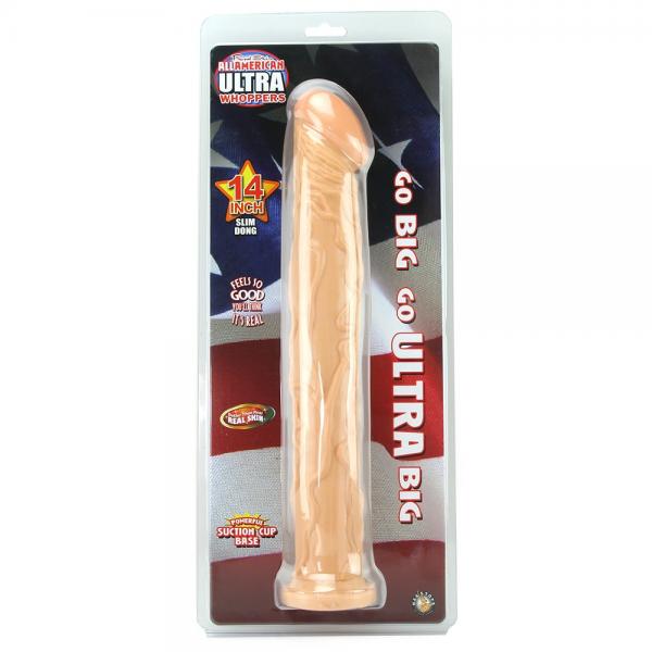 Ultra Whopper 14 inches Slim Dong - Beige - Dildos - www.Coyha.com