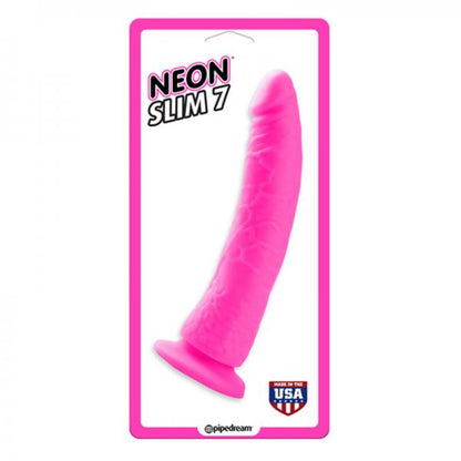 Neon Slim 7 Pink Realistic Dildo - Dildos - www.Coyha.com