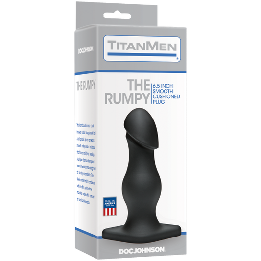 Titanmen The Rumpy Black Butt Plug - Anal Toys - www.Coyha.com