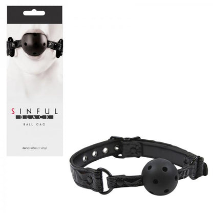 Sinful Black Ball Gag - Bondage - www.Coyha.com