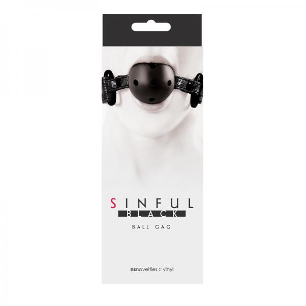 Sinful Black Ball Gag - Bondage - www.Coyha.com