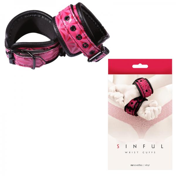 Sinful Wrist Cuffs Pink - Bondage - www.Coyha.com