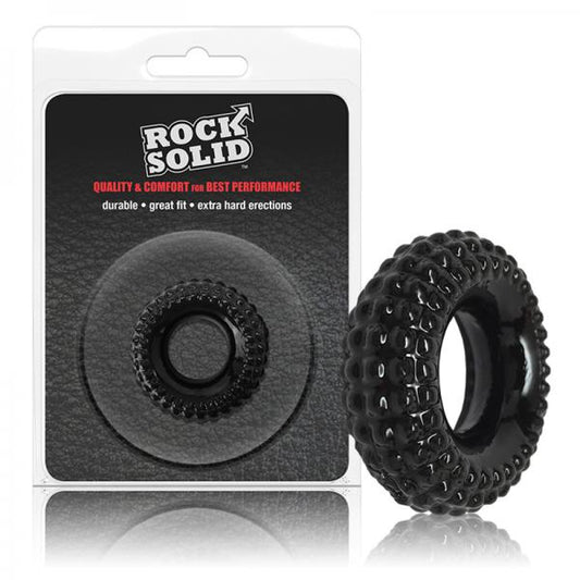 Rock Solid Radial Black C Ring In A Clamshell - Men's Toys - www.Coyha.com