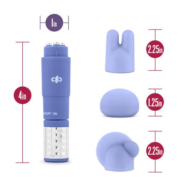 Revitalize Massage Kit with 3 Silicone Attachments Purple - Vibrators - www.Coyha.com