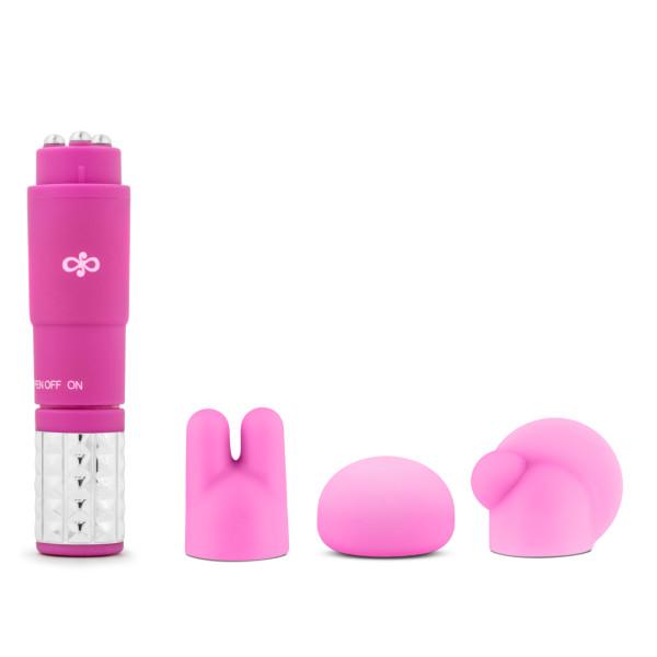 Rose Revitalize Massage Kit with 3 Silicone Attachments Pink - Vibrators - www.Coyha.com