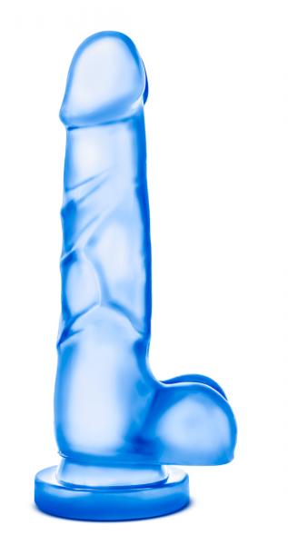 Sweet N Hard #4 Dong With Suction Cup & Balls Blue Dildos - www.Coyha.com