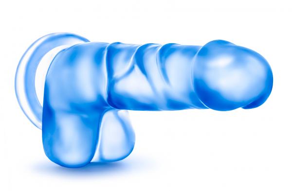 Sweet N Hard #4 Dong With Suction Cup & Balls Blue Dildos - www.Coyha.com