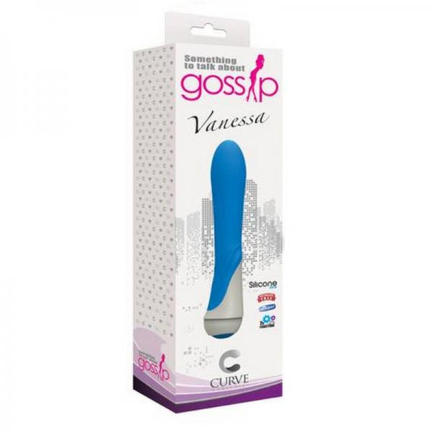 Vanessa 7 Function Silicone Vibrator Blue - Vibrators - www.Coyha.com